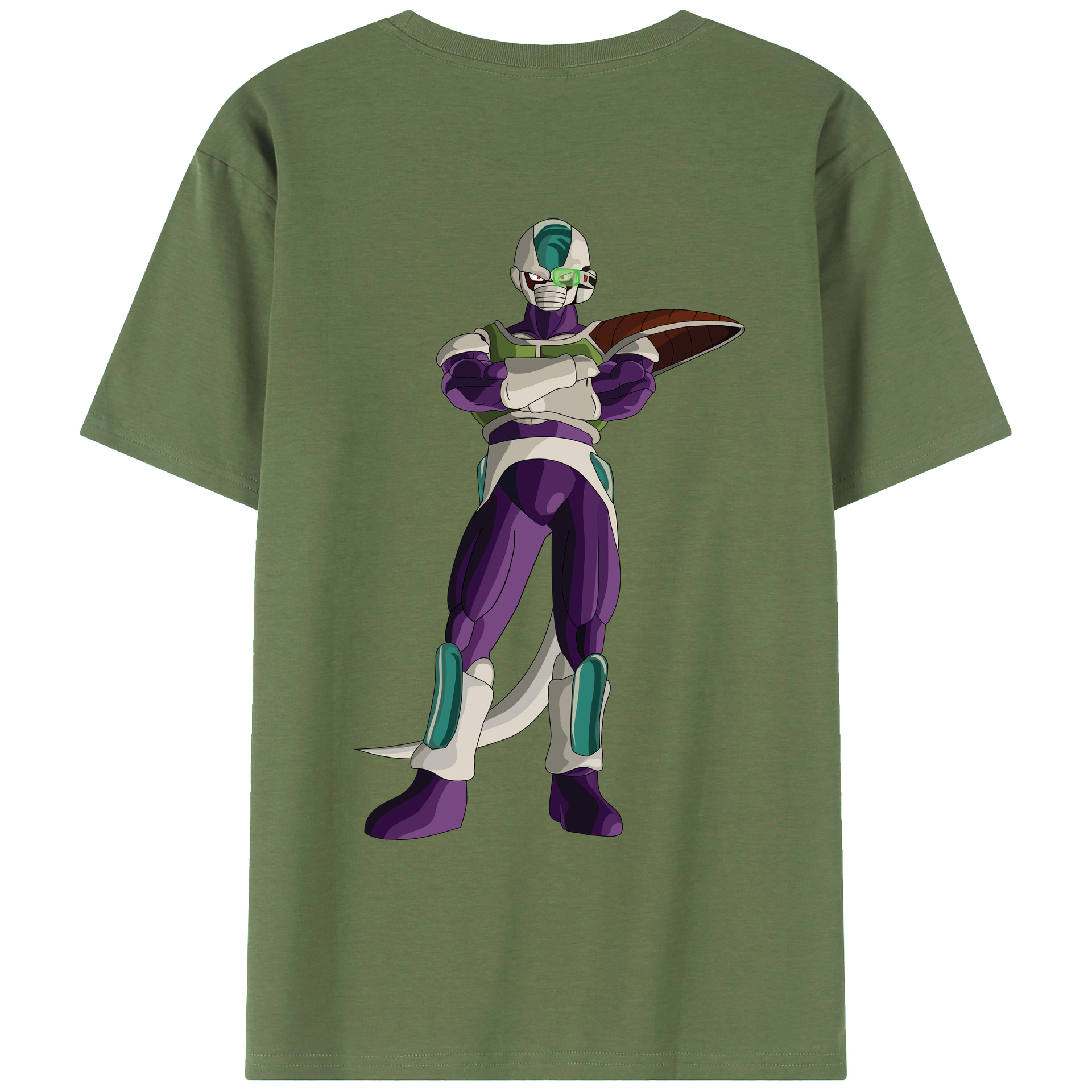 （画像用） ドラゴンボール フリーザ DRAGON BALL Frieza 綿100％ メンズ半袖Tシャツ（バックプリント） 通気性